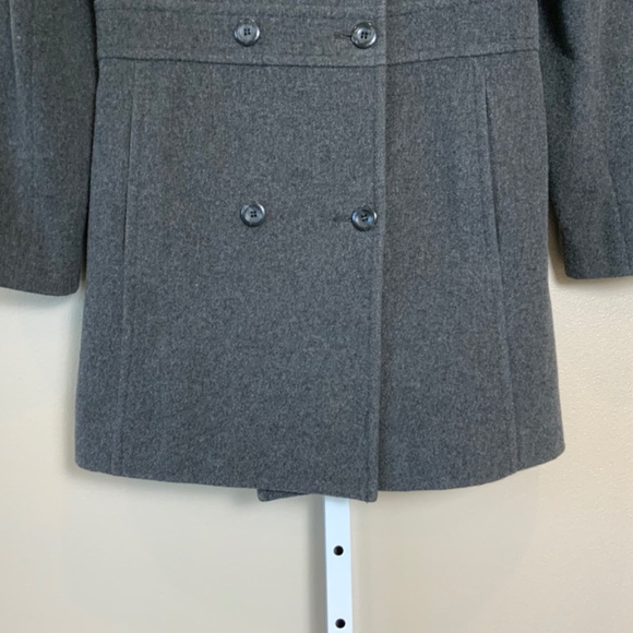 Nine West Wool Button Front Overcoat Coat - Picture 7 of 16